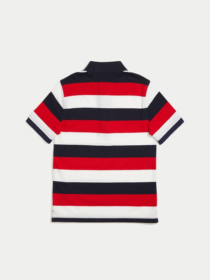 Fiú Tommy Hilfiger Big Block Stripe Polos Színes | HU 2143GSO